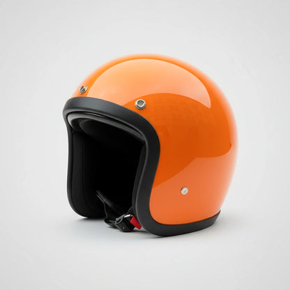 Low Profile Vintage Motorcycle Helmet - DOT Approved
