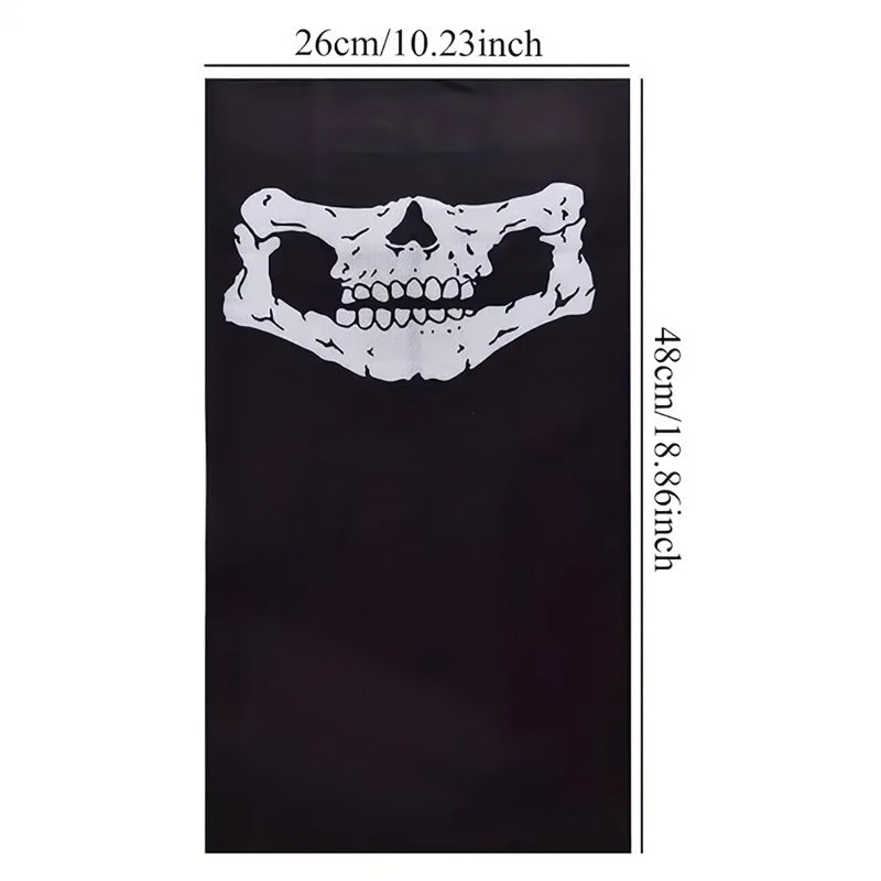 Classic Biker Skull Riding Scarf – Vintage Motorcycle Style