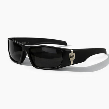 Wraparound Skull Style Polarized Sunglasses