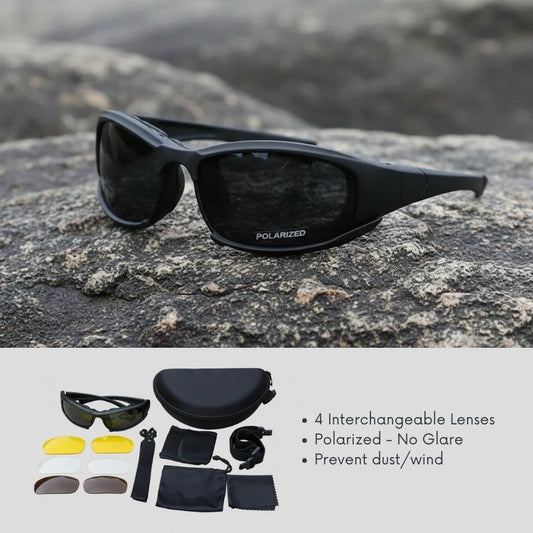 Riding Polarized Sunglasses | Includes 4 Lens Colors