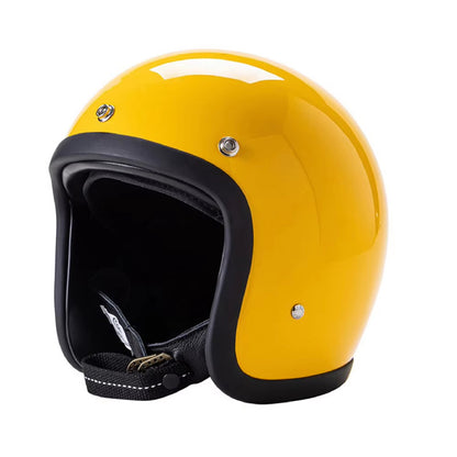 Low Profile Vintage Motorcycle Helmet - DOT Approved