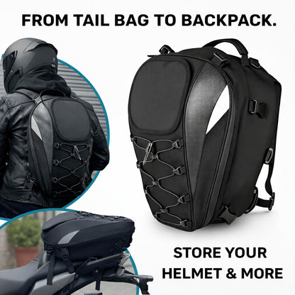 Universal Expandable Motorcycle Tail Bag (25L-38L)
