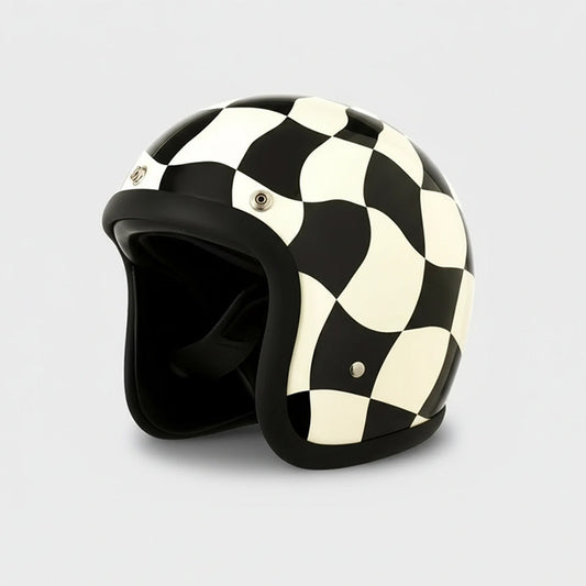 Caro Low Profile Vintage Motorcycle Helmet - DOT Approved