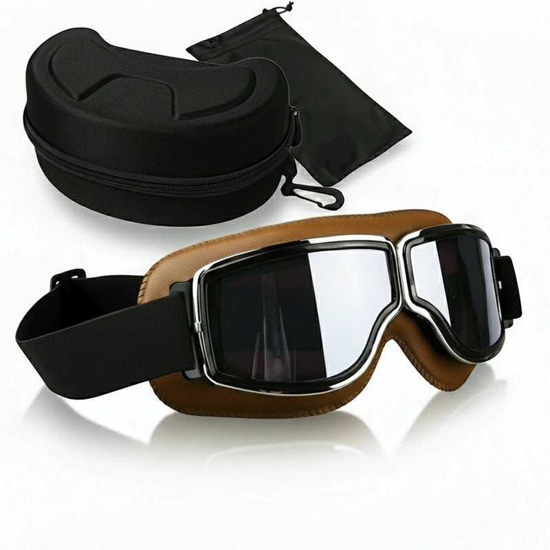Vintage Motorcycle Goggles - Fit Over Glasses