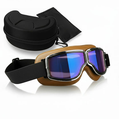 Vintage Motorcycle Goggles - Fit Over Glasses