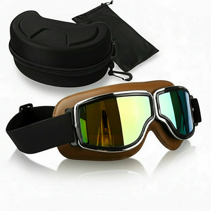 Vintage Motorcycle Goggles - Fit Over Glasses