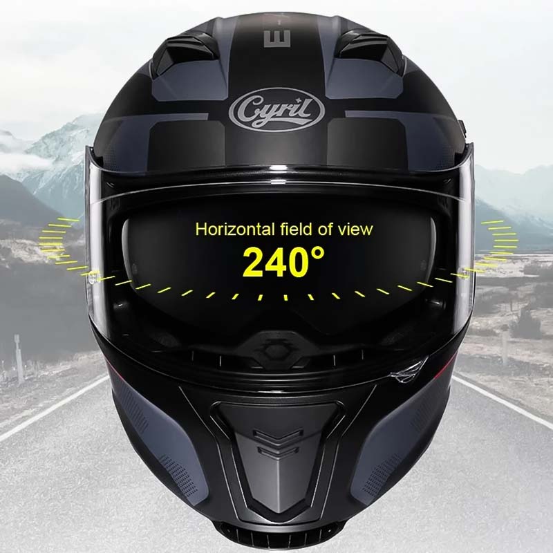 Dual Visor Modular Flip up Helmet - DOT and ECE Approved