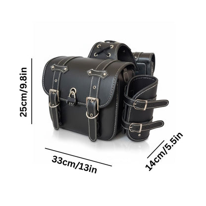 RoadSafe Motorcycle Vintage Saddlebags - Left and Right Pair