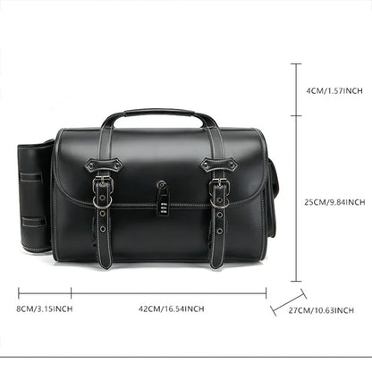 DarkRider Lockable Motorcycle Side Bag - Single Bag