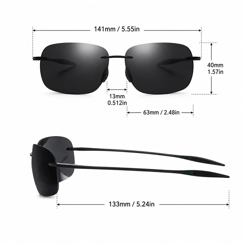 Classic Rimless Sunglasses | UV400