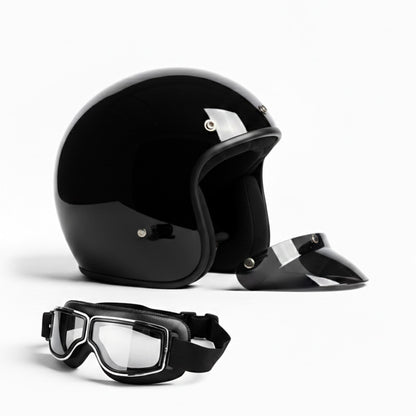 Classic Open Face Motorcycle Helmet | Super Low Profile