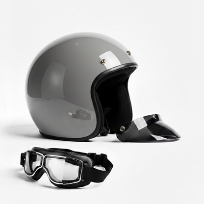 Classic Open Face Motorcycle Helmet | Super Low Profile