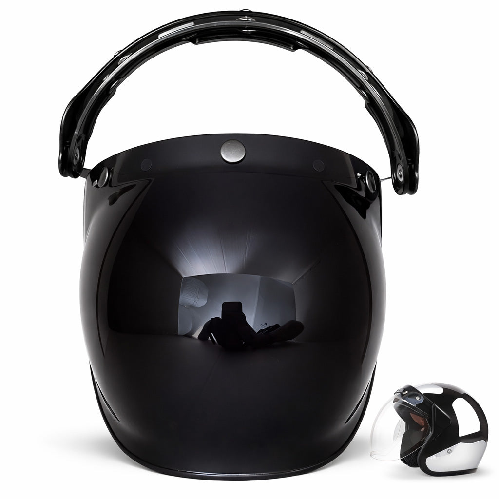 Vintage Flip-Up Bubble Helmet Visor Shield