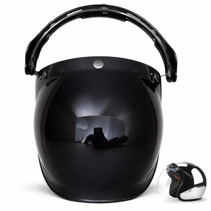 Vintage Flip-Up Bubble Helmet Visor Shield