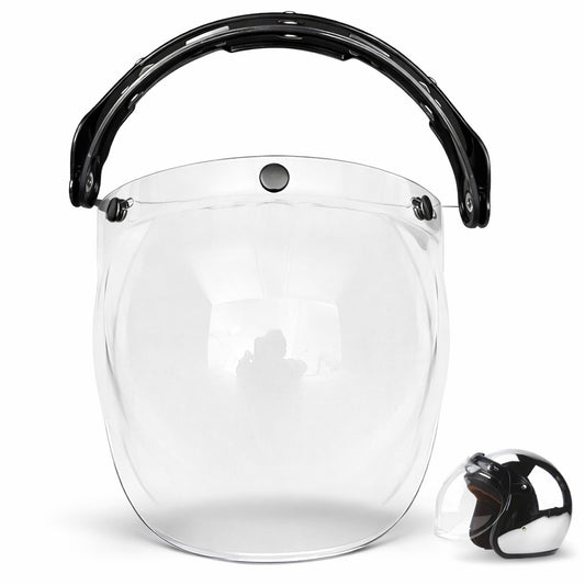 Vintage Flip-Up Bubble Helmet Visor Shield