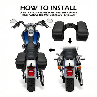 Waterproof Motorcycle Saddle bags - Left and Right Pair