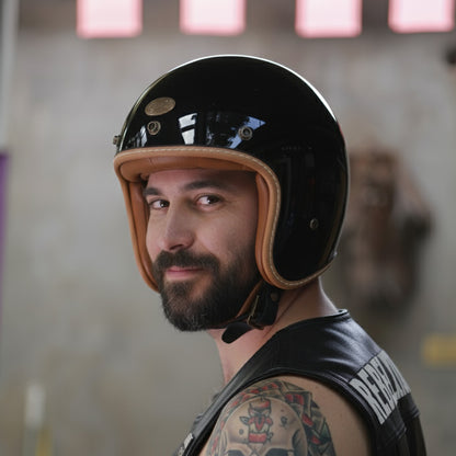 RetroLite Fiberglass Helmet – Suede Comfort Lining