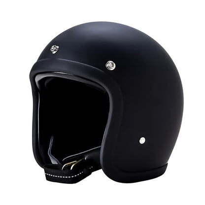 Low Profile Vintage Motorcycle Helmet - DOT Approved