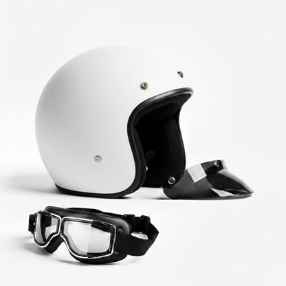Classic Open Face Motorcycle Helmet | Super Low Profile