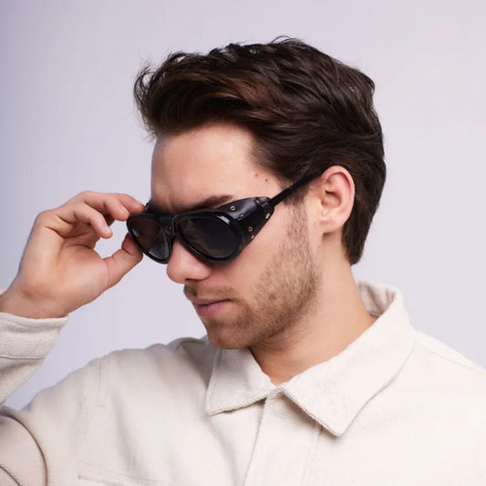 Outlaw Glacier Sunglasses | Leather Shields