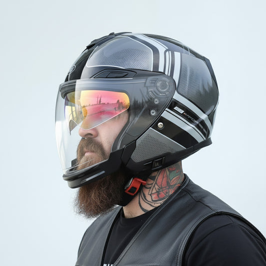 BlazeShield Modular Motorcycle Helmet - DOT Approved