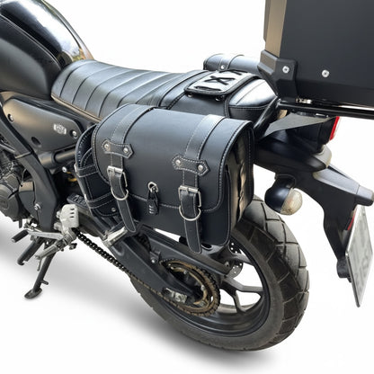 RoadSafe Motorcycle Vintage Saddlebags - Left and Right Pair