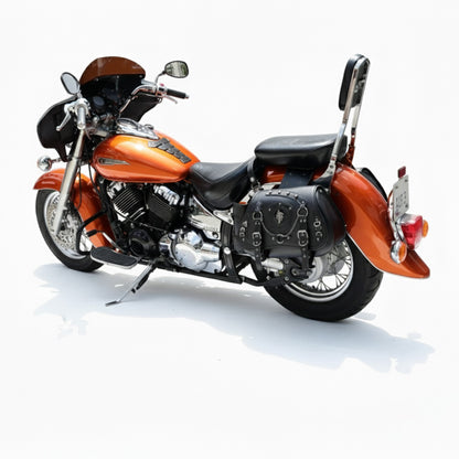 Steampunk Skull Motorcycle Bags – Left and Right Pair