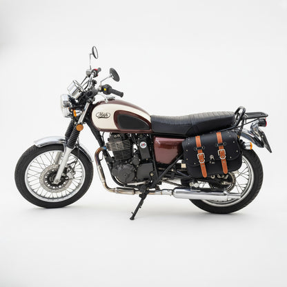 Black and Brown Universal Saddlebags – Left & Right Pair
