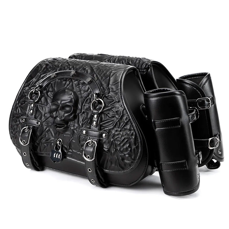 Skull Motorcycle Saddle Bags – Universal Tool Bag