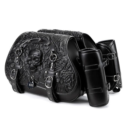 Skull Motorcycle Saddle Bags – Universal Tool Bag