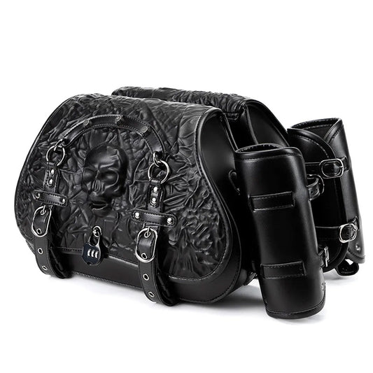 Skull Motorcycle Saddle Bags – Universal Tool Bag