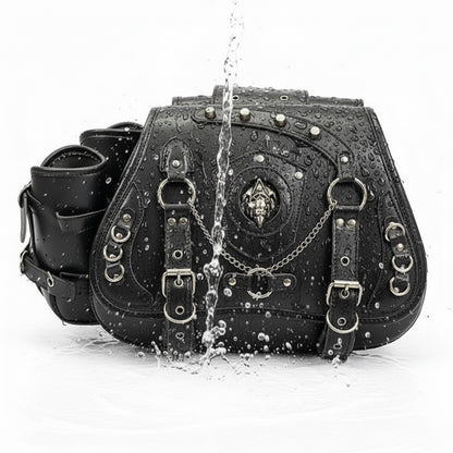 Steampunk Skull Motorcycle Bags – Left and Right Pair