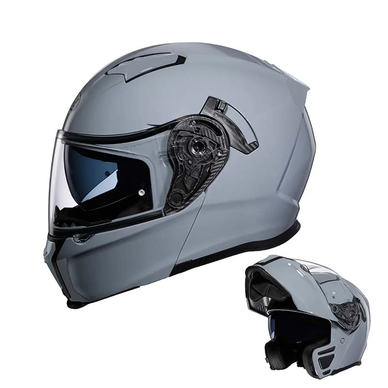 Dual Visor Modular Flip up Helmet - DOT and ECE Approved