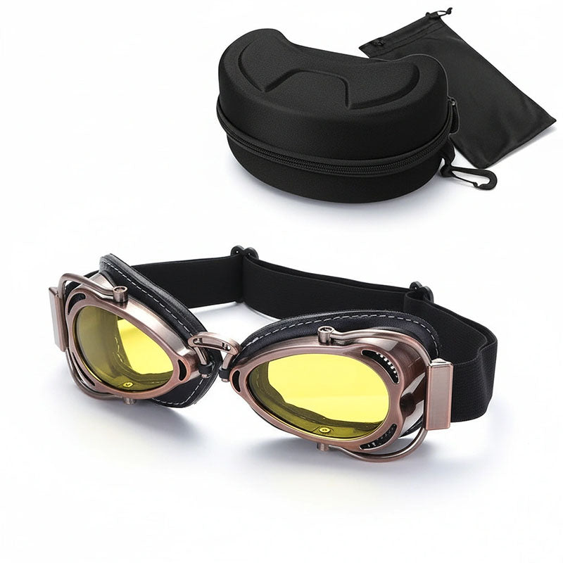 Old School Biker Goggles